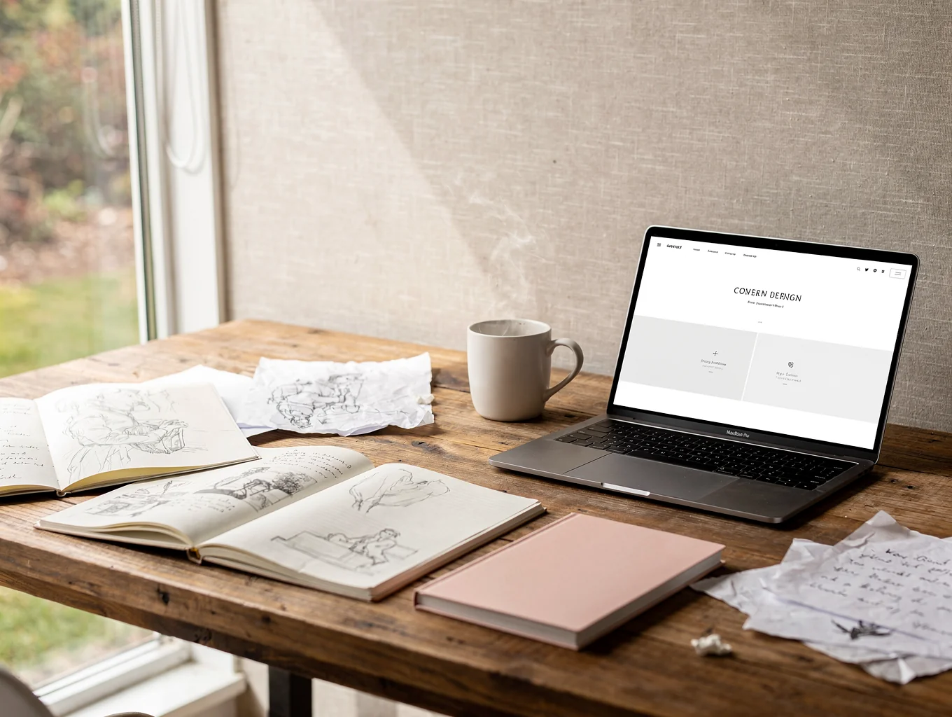 Détails d'un espace de travail d'atelier créatif